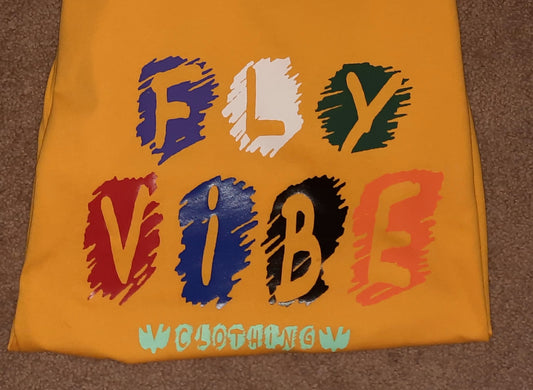 Fly Vibe Crayon T-Shirt - Yellow