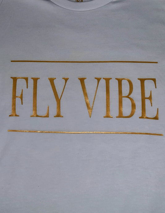 Fly Vibe Award Shirt - Gold/White