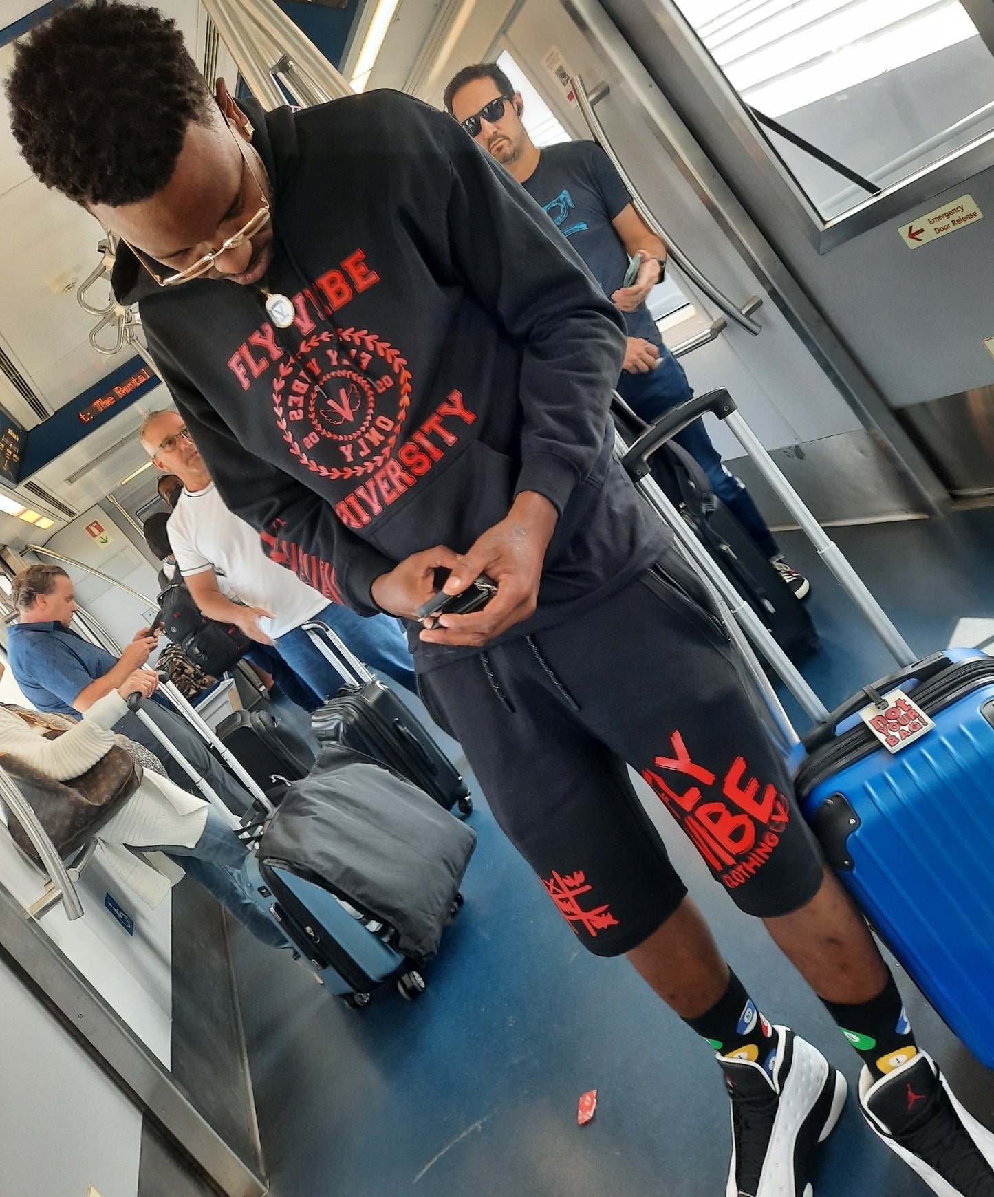 Fly Vibe University Hoodie - Black/Red