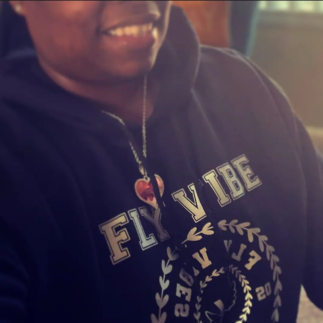 Fly Vibe University Hoodie - Black/Grey