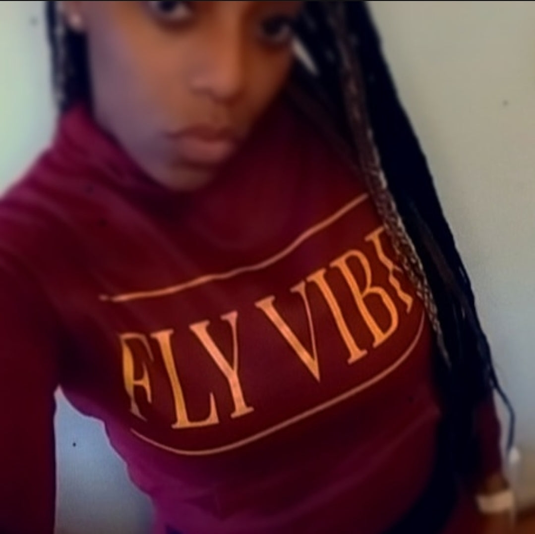 Fly Vibe Award Sweat Shirt - Crandberry/Gold