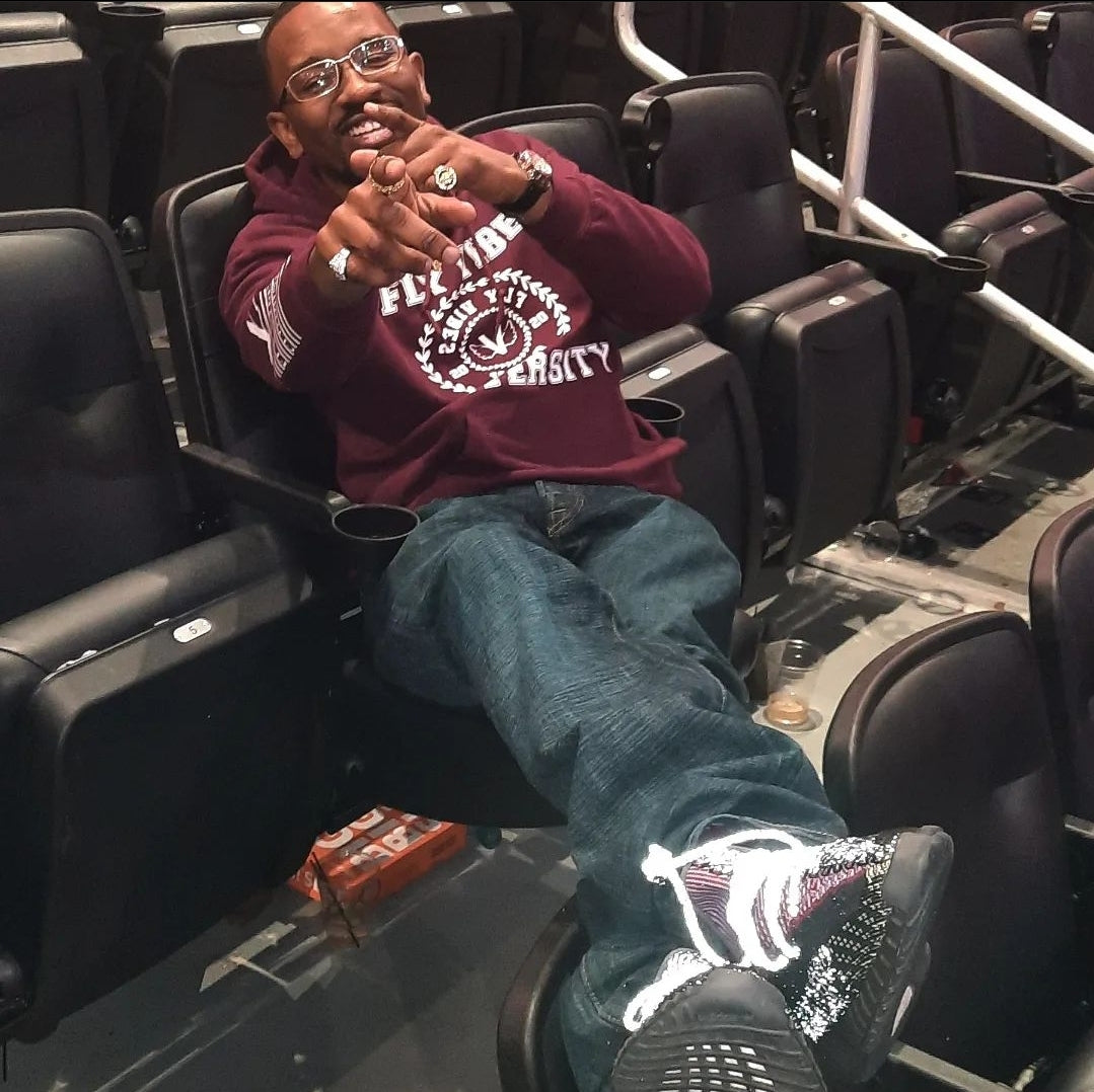 Fly Vibe University Hoodie - Maroon/White