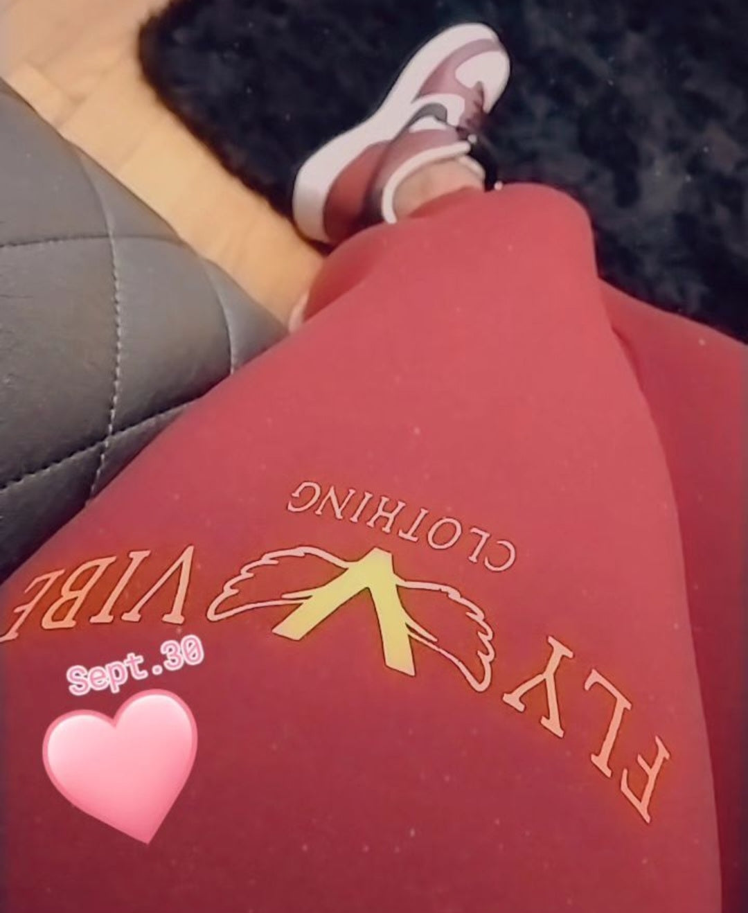 Fly Vibe Extra Soft Leggings - Crandberry/Gold