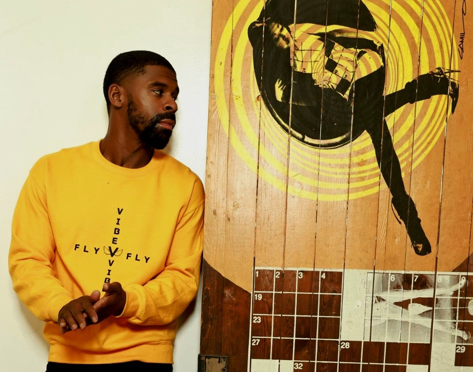 Fly Vibe Mirror Sweatshirt - Gold/Black