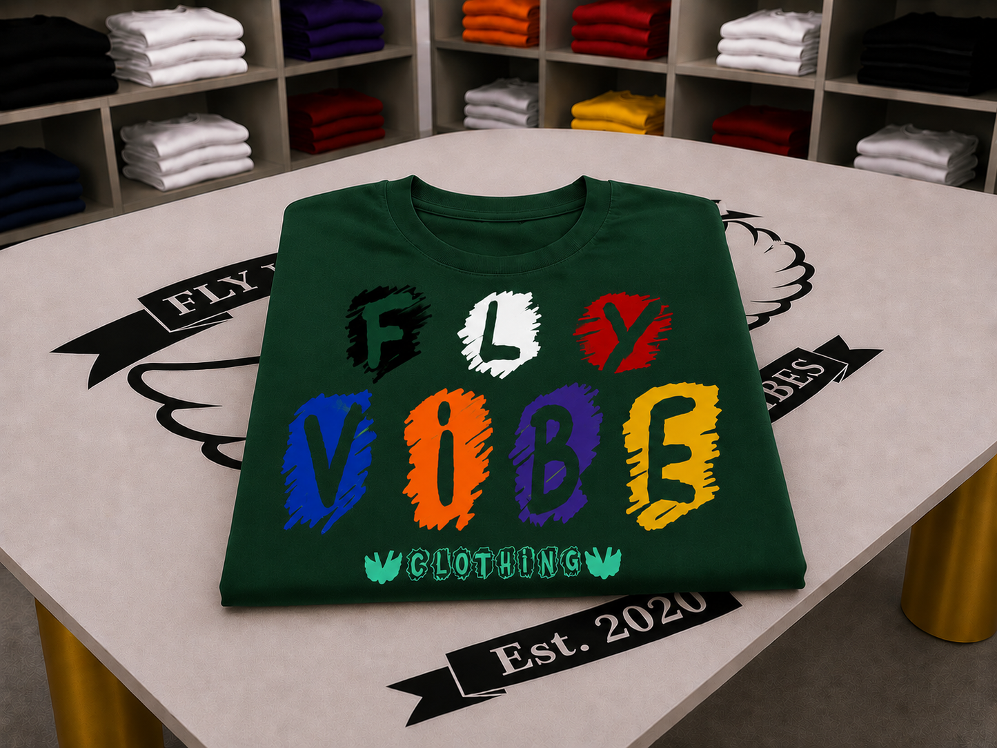 Fly Vibe Crayon T-Shirt - Green