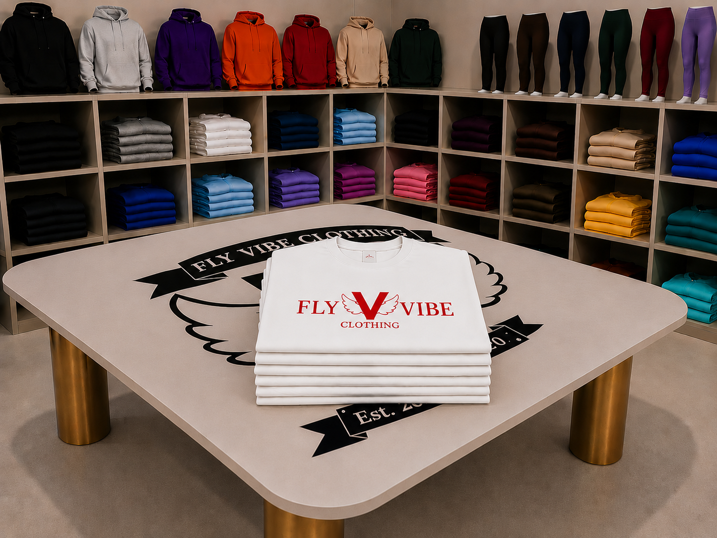Fly Vibe Classic T - White/Red