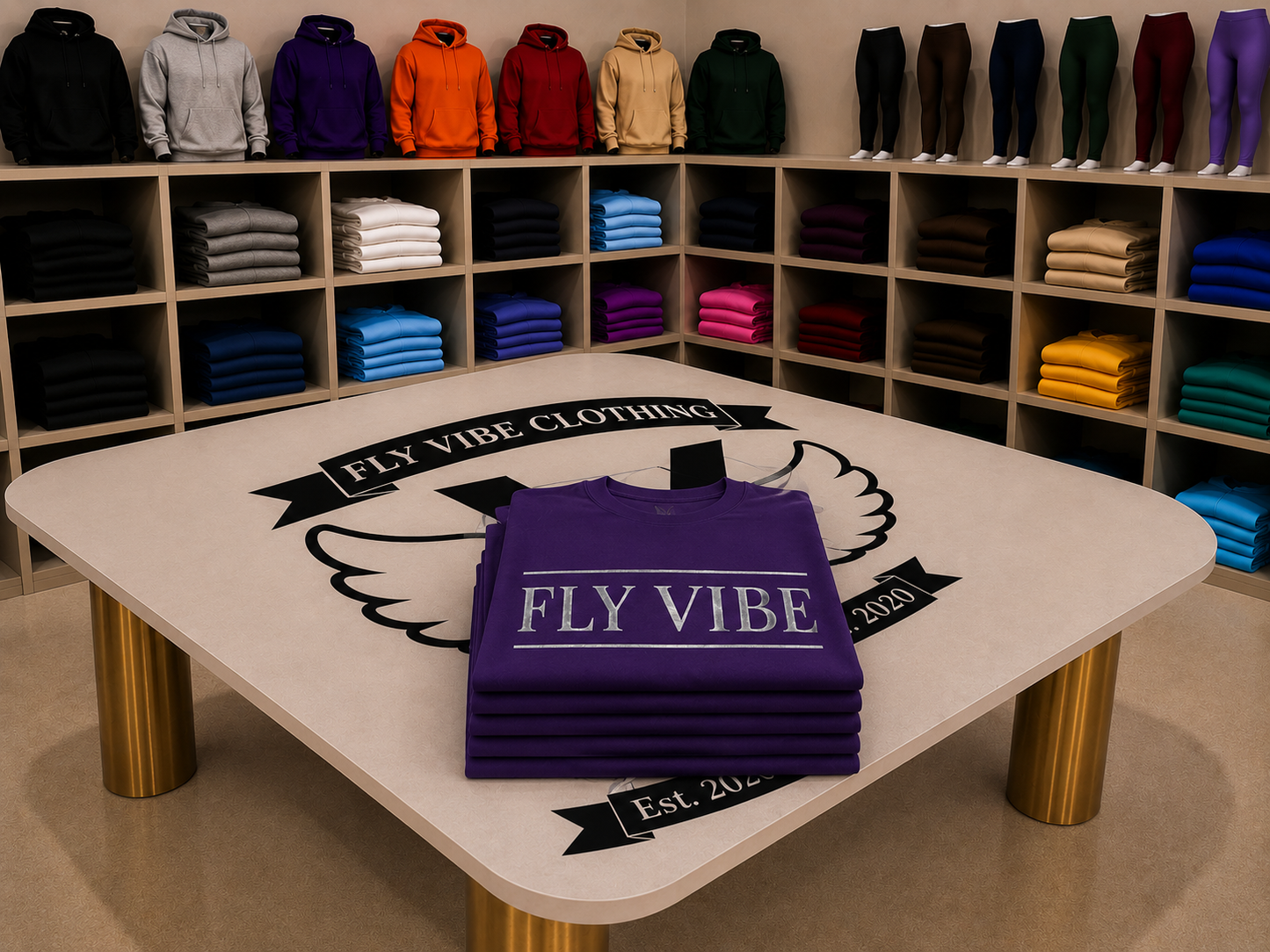 Fly Vibe Award Shirt - Purple/Silver