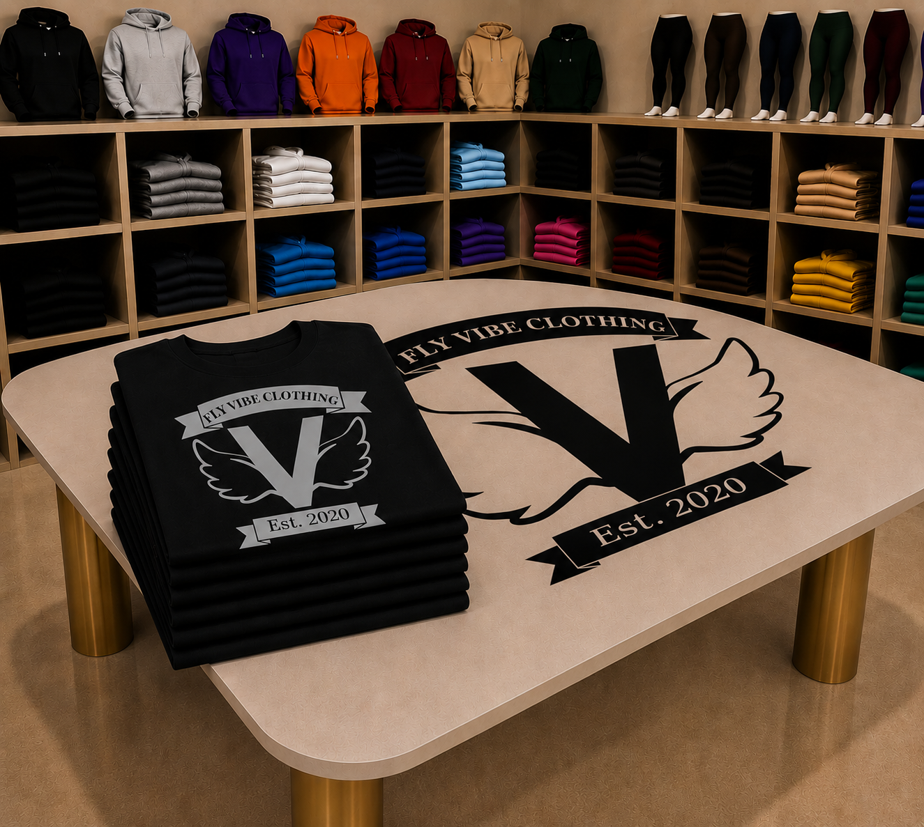 Fly Vibe Original T-Shirts - Black/Grey