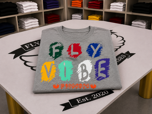 Fly Vibe Crayon T-Shirt - Grey