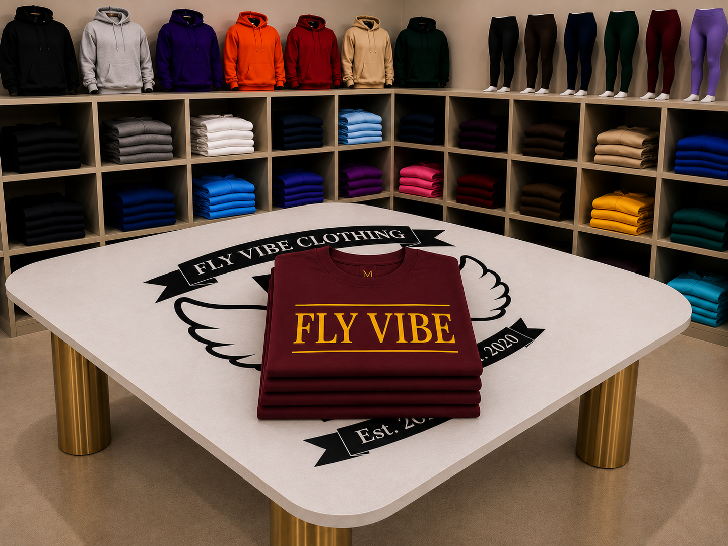 Fly Vibe Award Shirt - Burgundy/Gold