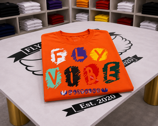 Fly Vibe Crayon T-Shirt - Orange