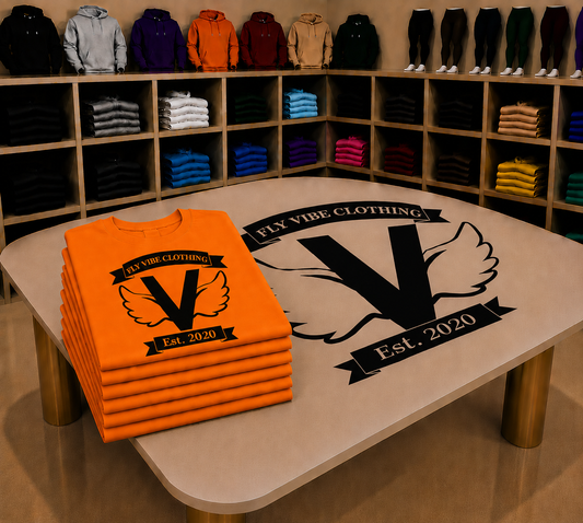 Fly Vibe Original T-Shirts - Orange/Black