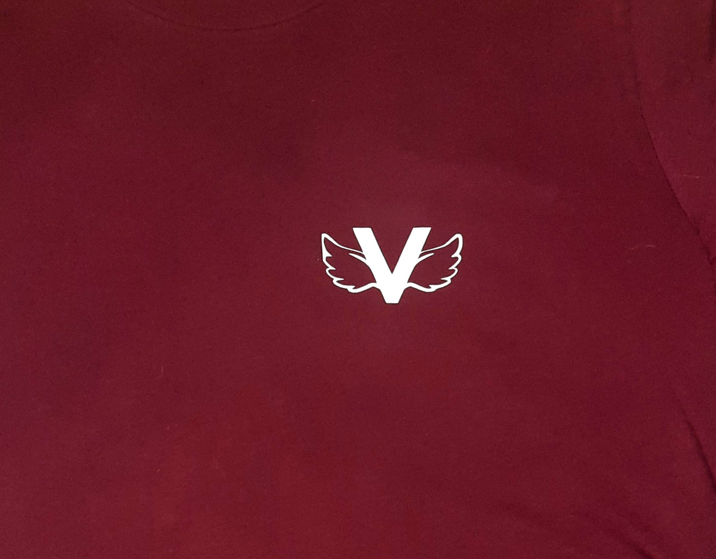 Fly Vibe Logo T - Burgundy/White