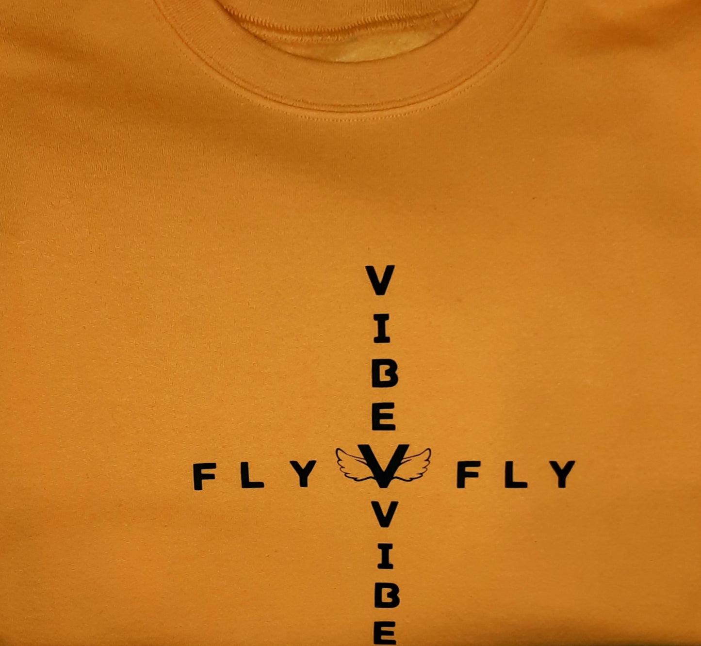 Fly Vibe Mirror Sweatshirt - Gold/Black