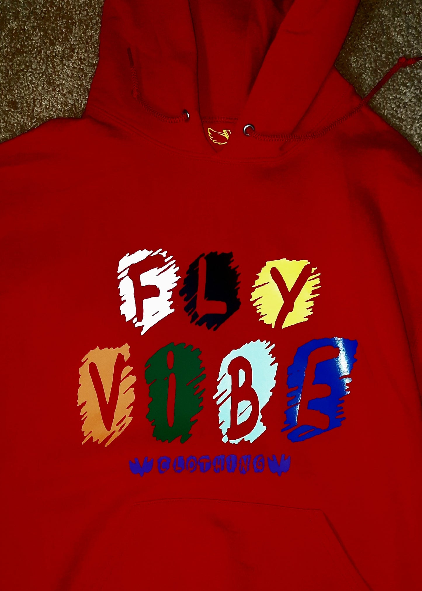 Fly Vibe Crayon Hoodie - Red