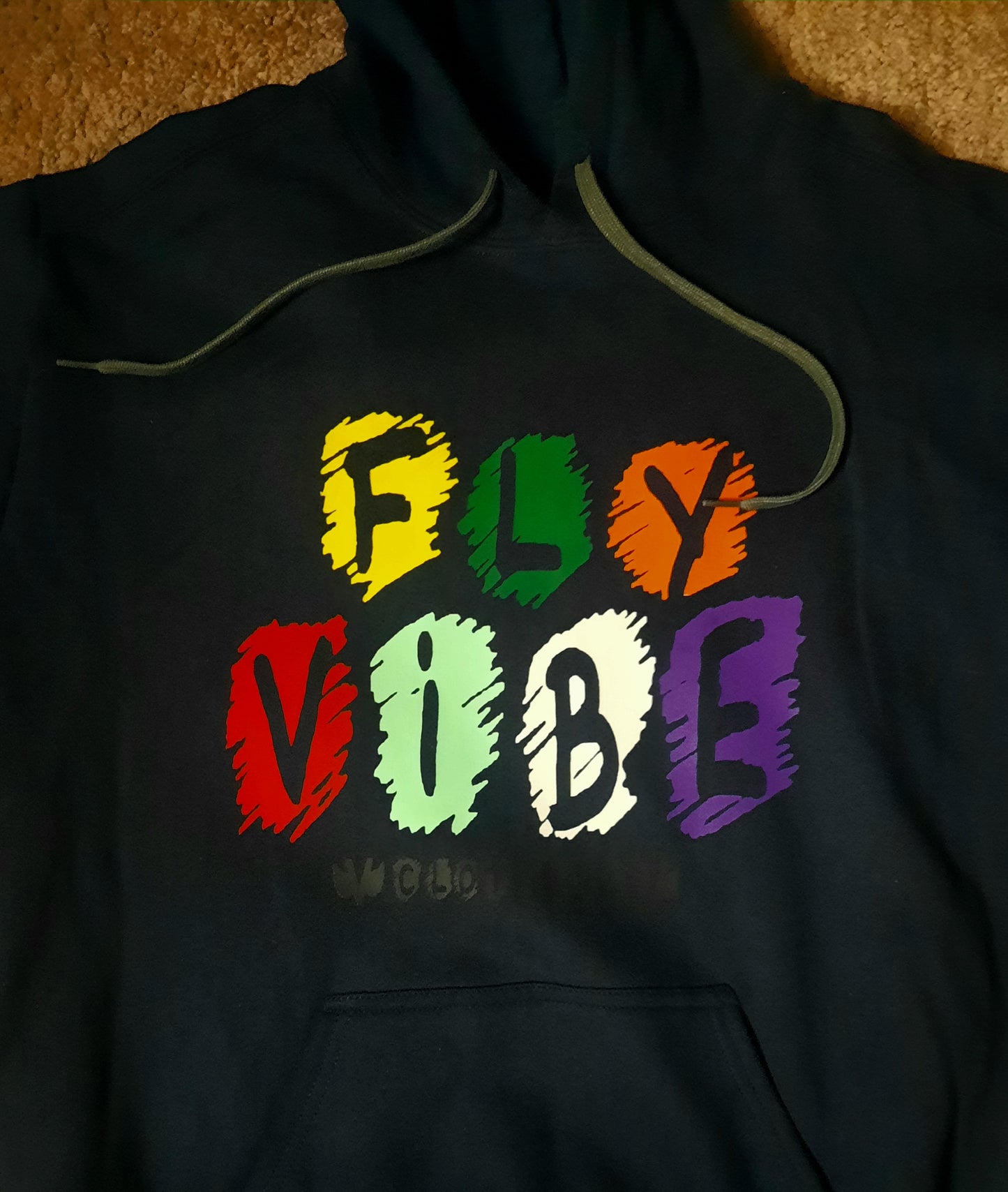 Fly Vibe Crayon Hoodie - Navy