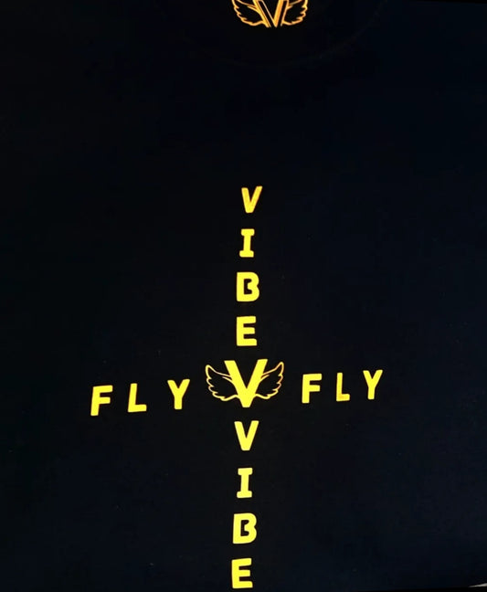 Fly Vibe Mirror Sweatshirt - Black/Yellow