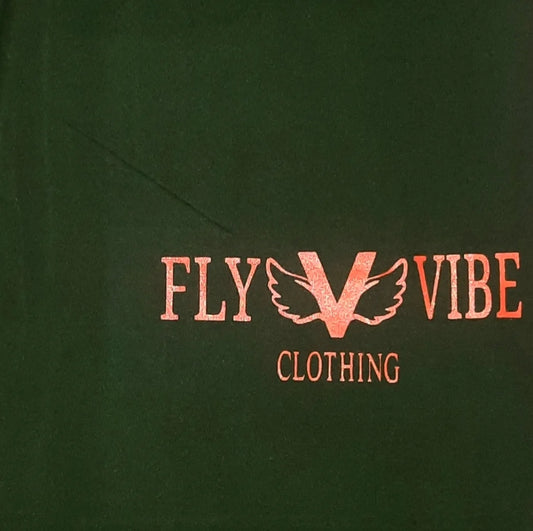 Fly Vibe Extra Soft Leggings - Forest Green/Orange