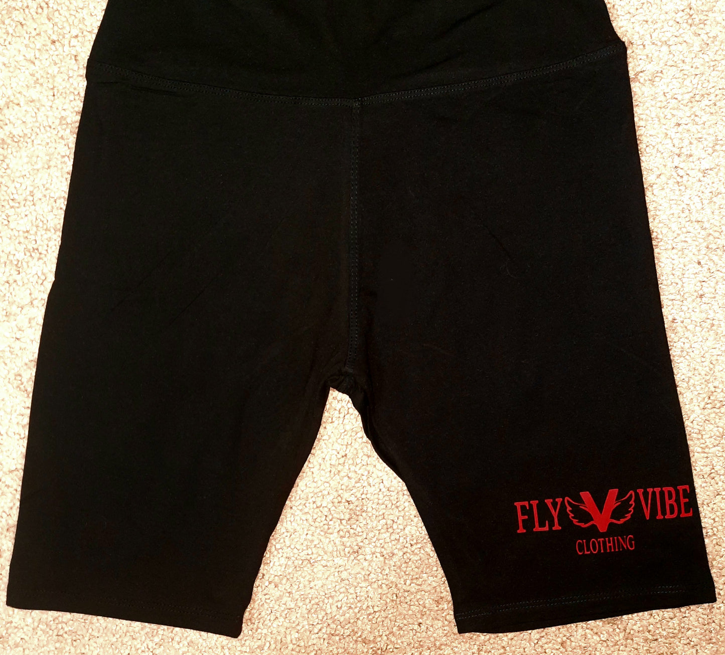 Fly Vibe Extra Soft Legging Shorts - Black/Red