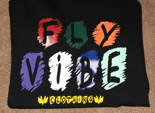 Fly Vibe Crayon T-Shirt - Black