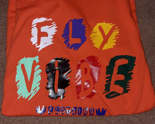 Fly Vibe Crayon T-Shirt  - Orange