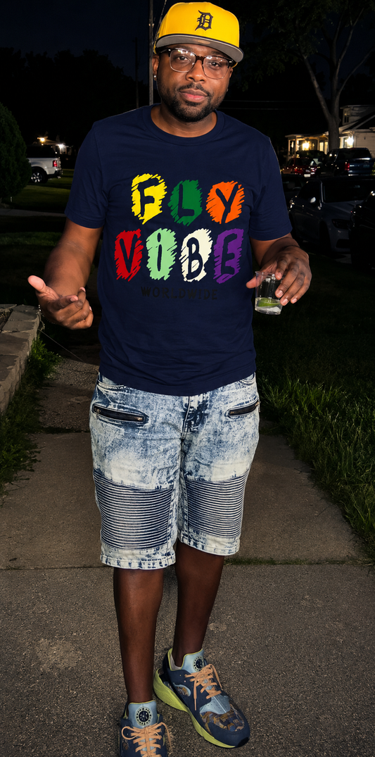 Fly Vibe Crayon Hoodie - Navy