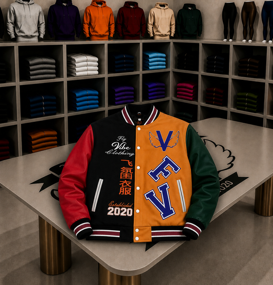 Fly Vibe Letterman Jacket - Mutiple Colors