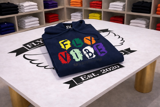 Fly Vibe Crayon Hoodie - Navy