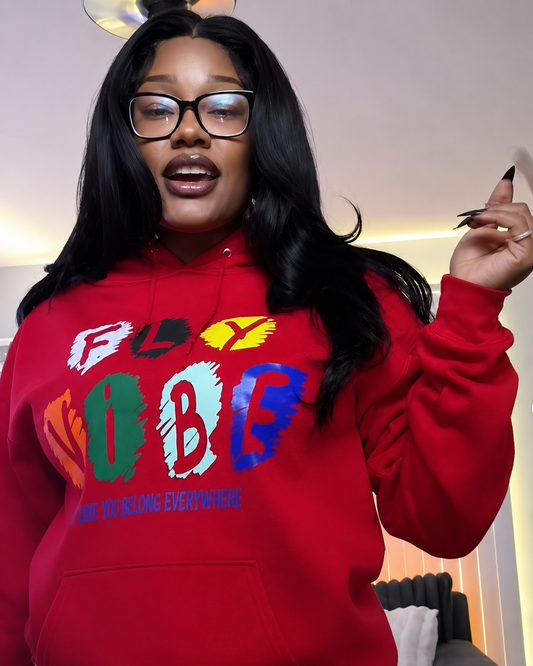 Fly Vibe Crayon Hoodie - Red