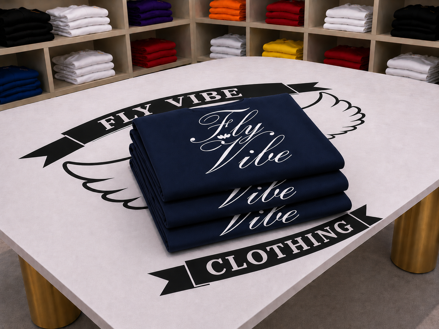 Fly Vibe Extra Soft Leggings - Navy/White