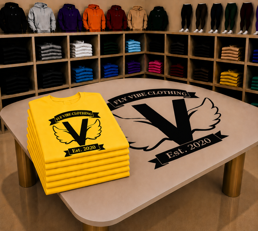 Fly Vibe Original T-Shirts - Yellow/Black