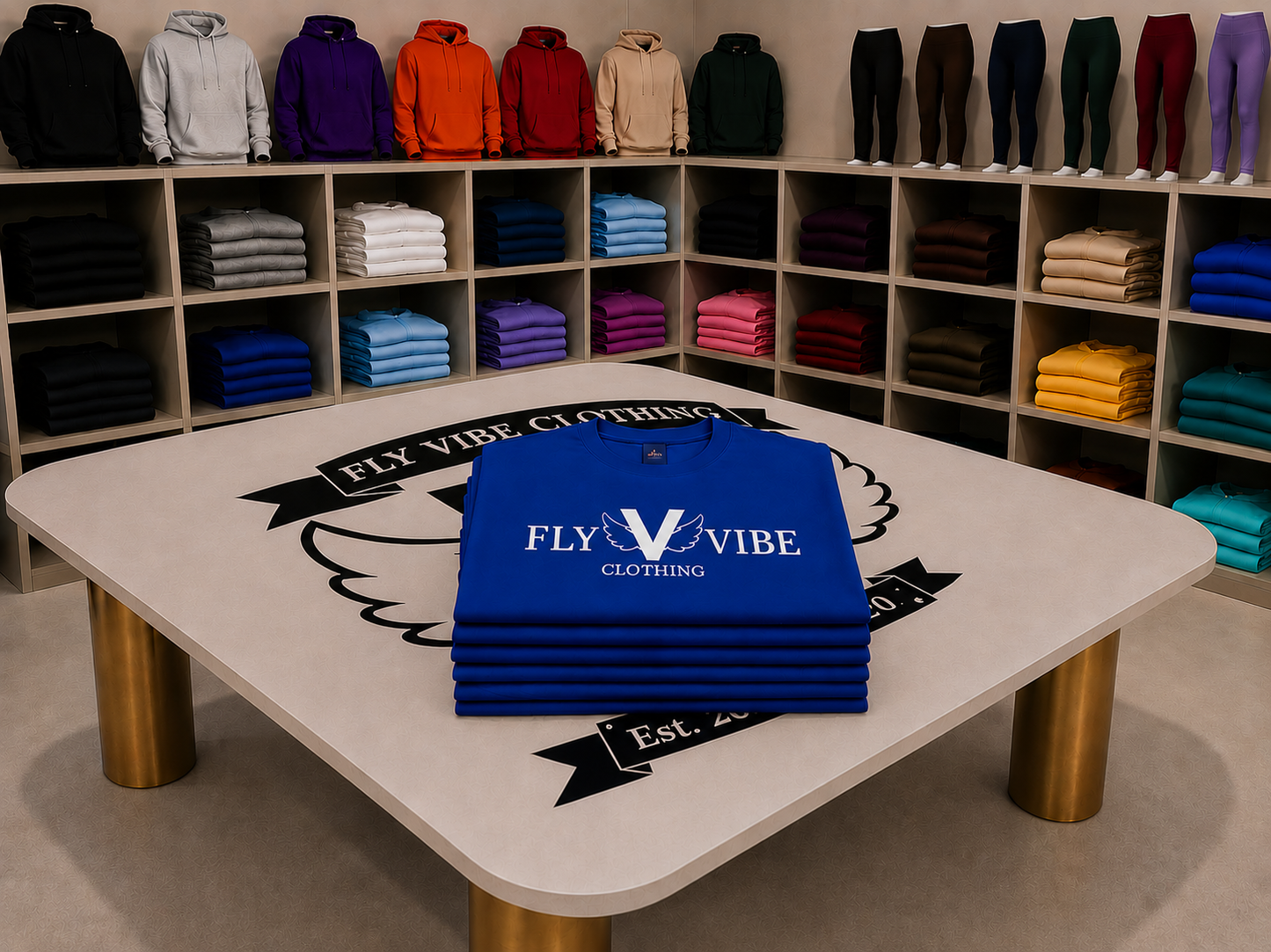 Fly Vibe Classic T - Royal/White