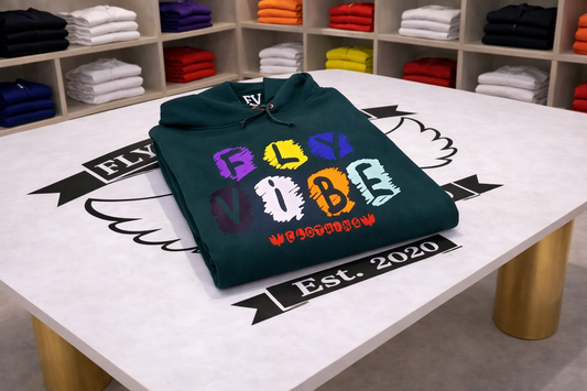 Fly Vibe Crayon Hoodie -  Pine Green