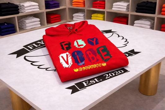 Fly Vibe Crayon Hoodie - Red