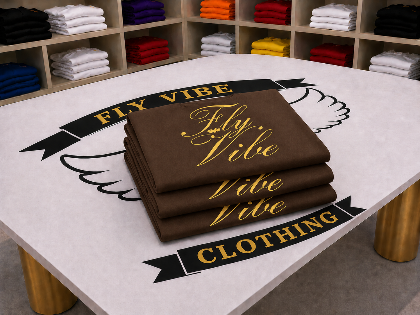 Fly Vibe Extra Soft Leggings - Brown/Gold