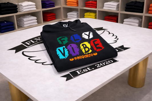Fly Vibe Crayon Hoodie - Black