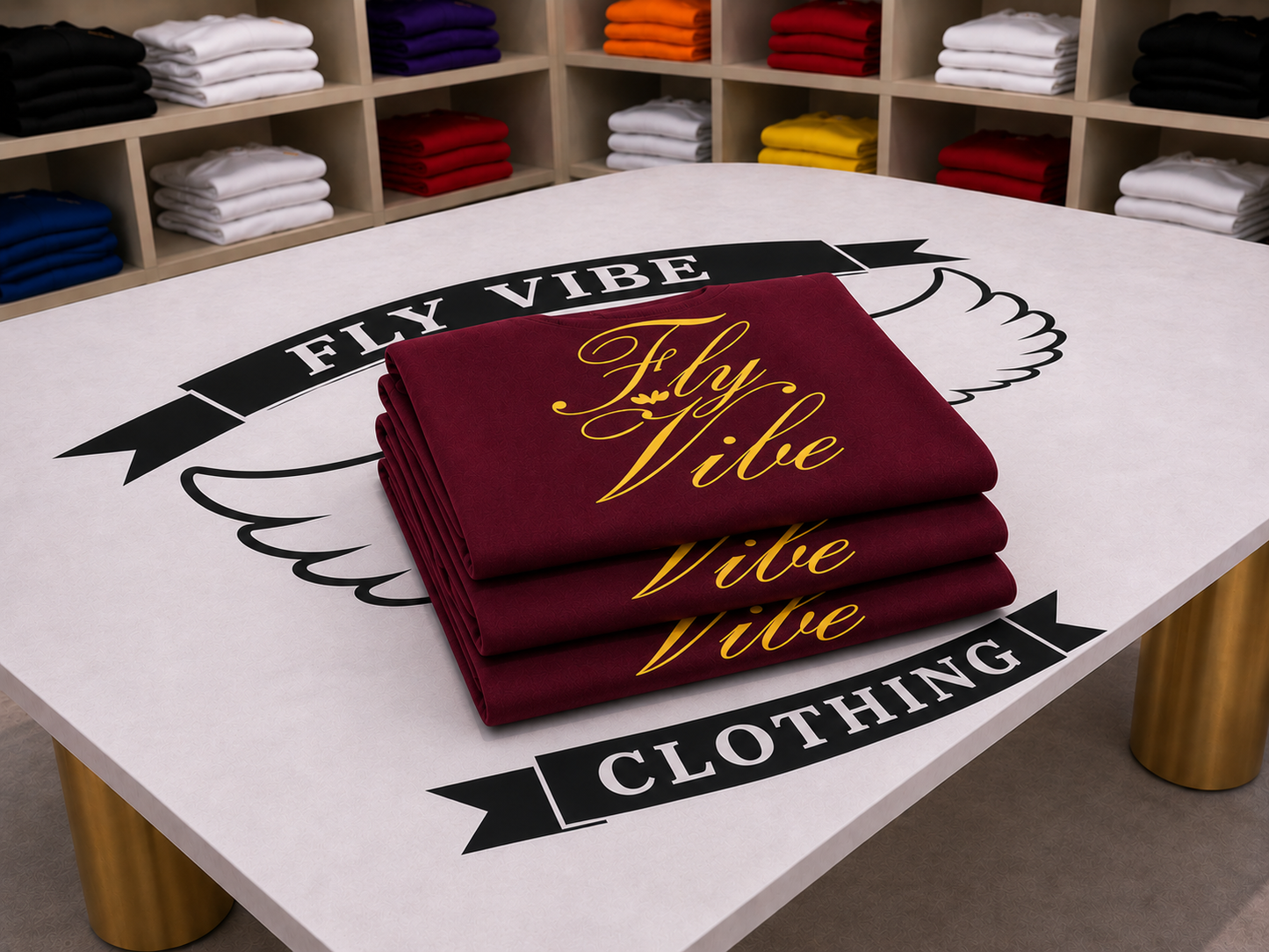 Fly Vibe Extra Soft Leggings - Cranberry/Gold