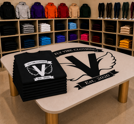 Fly Vibe Original T-Shirts - Black/White