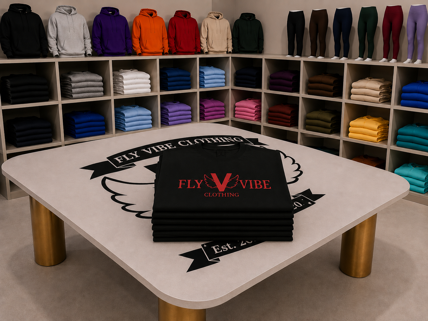 Fly Vibe Classic T - Black/Red