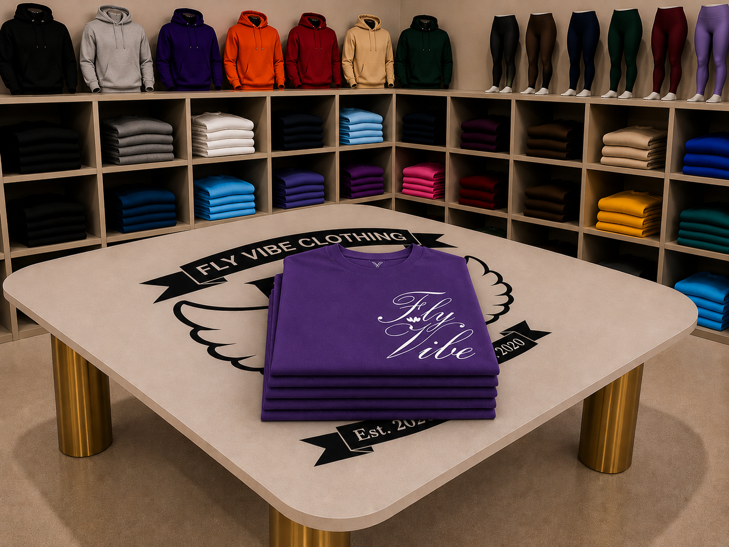 Fly Vibe Fancy Style T - Purple/Wite
