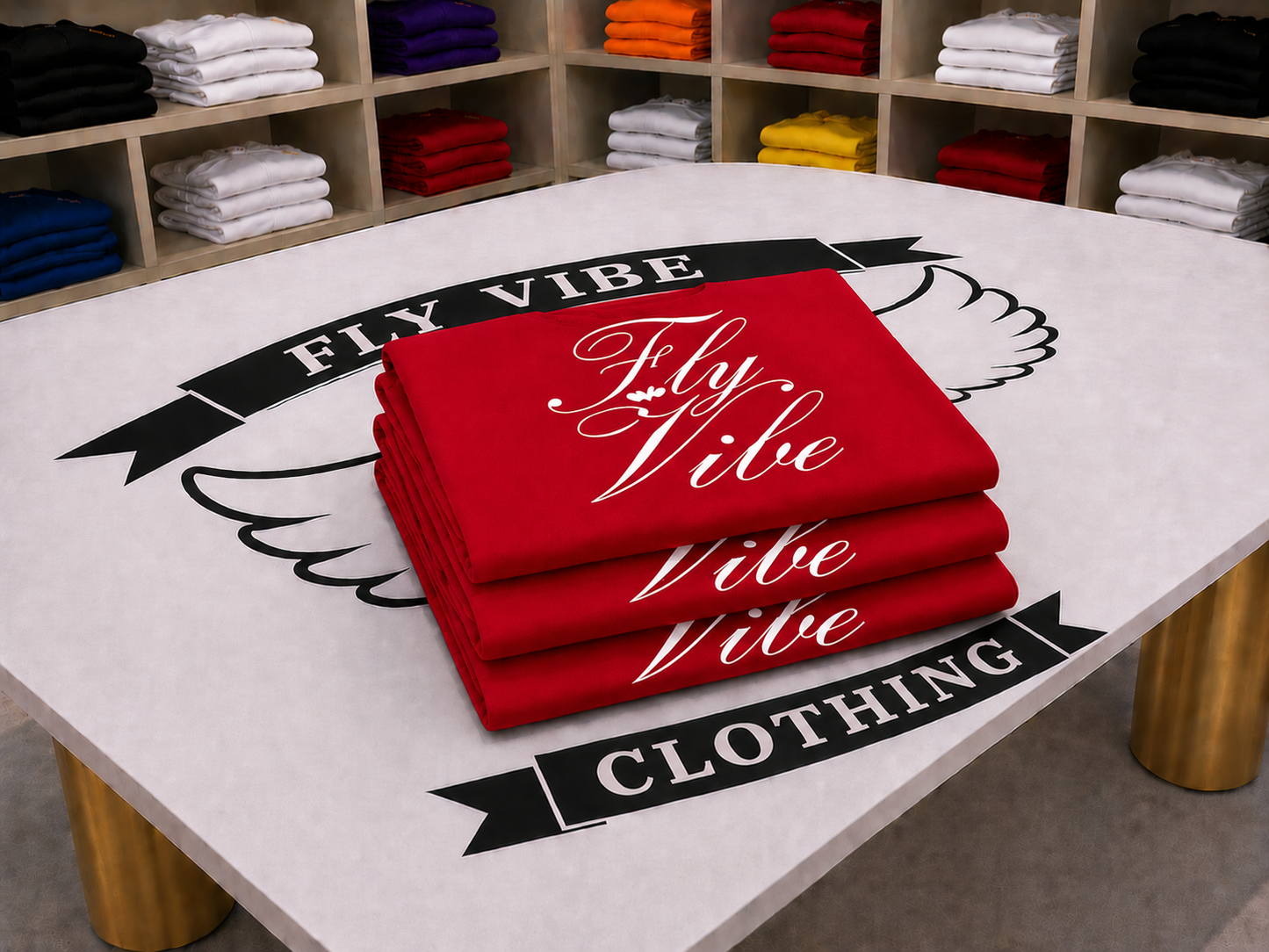 Fly Vibe Extra Soft Leggings - Red/White