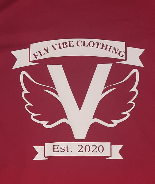 Fly Vibe Original T-Shirts - Red/White