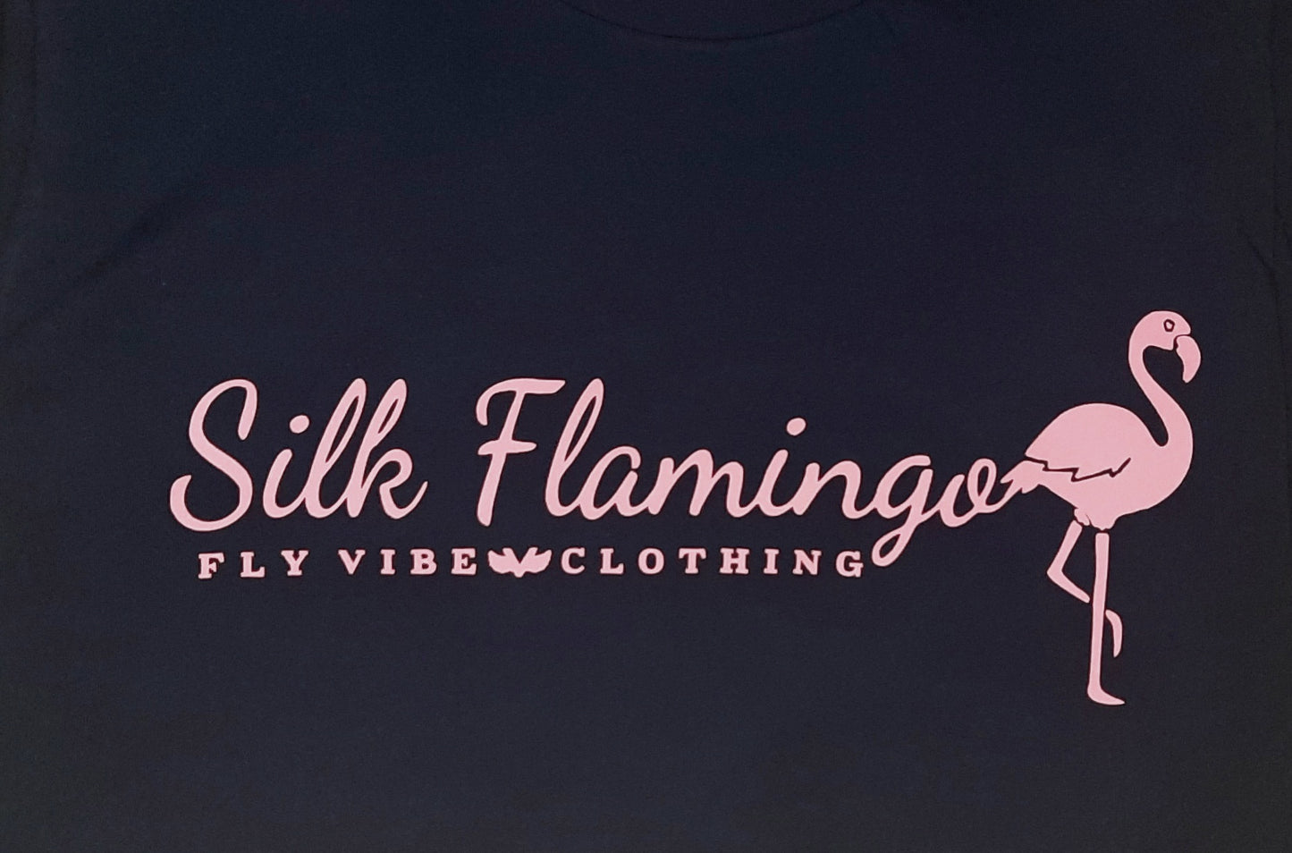 Silk Flamingo - Navy