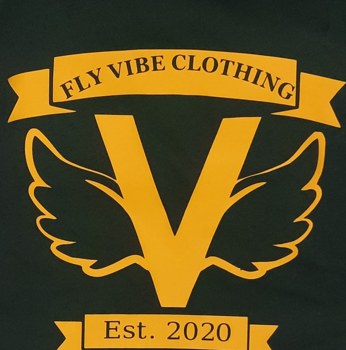 Fly Vibe Original T-Shirts - Pine/Gold