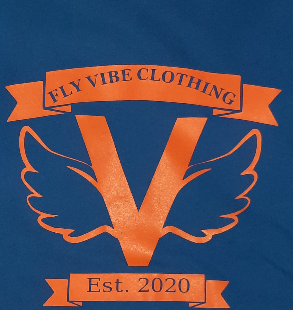 Fly Vibe Original T-Shirts - Royal/Orange