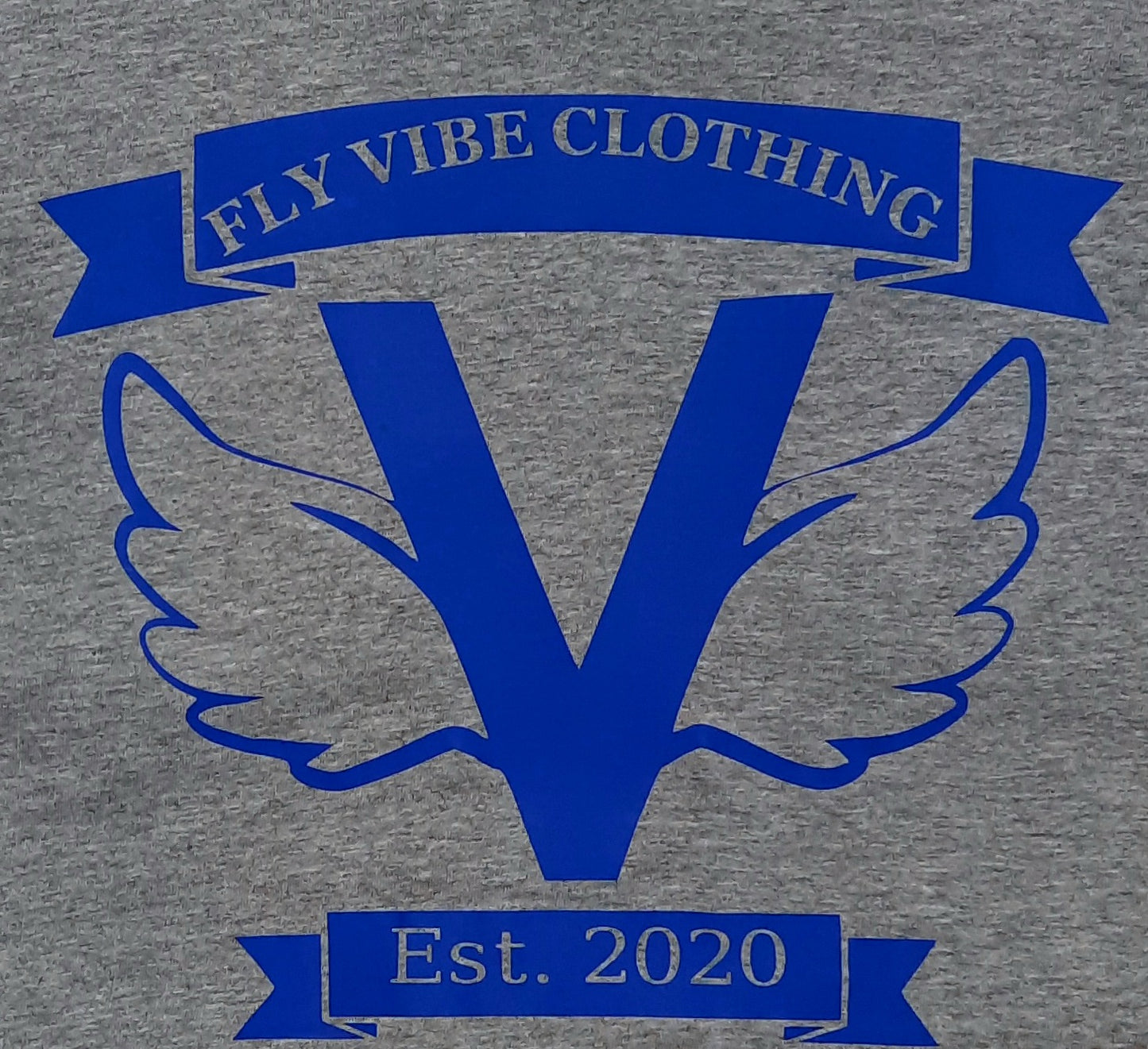 Fly Vibe Original T-Shirts - Grey/Royal