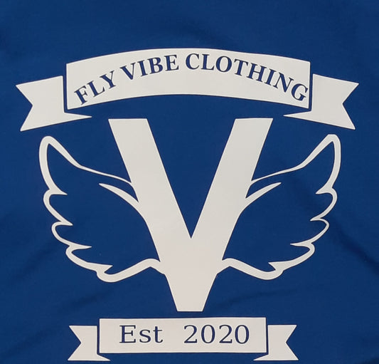 Fly Vibe Original T-Shirts - Royal/White