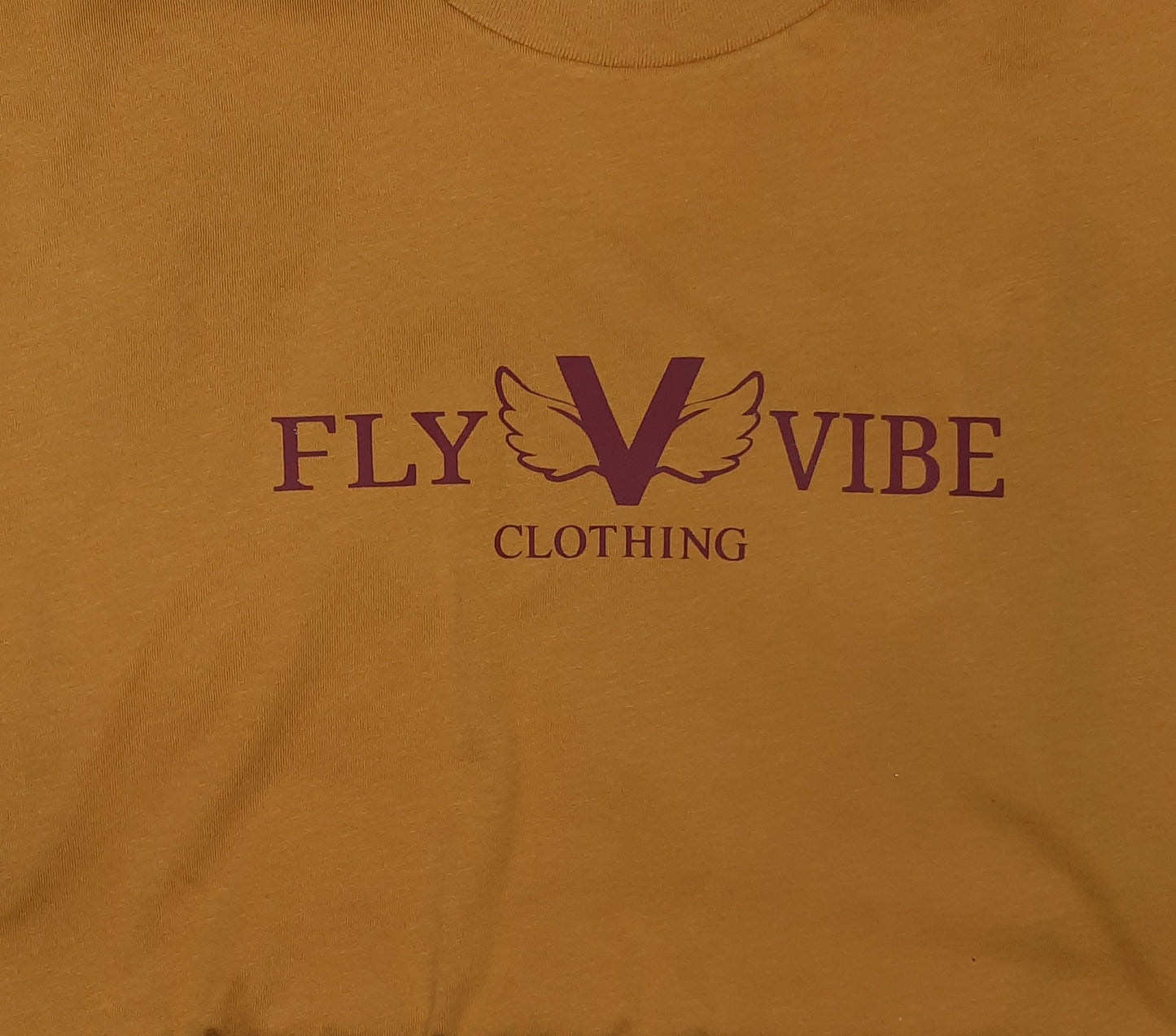 Fly Vibe Classic T - Mustard/Burgundy