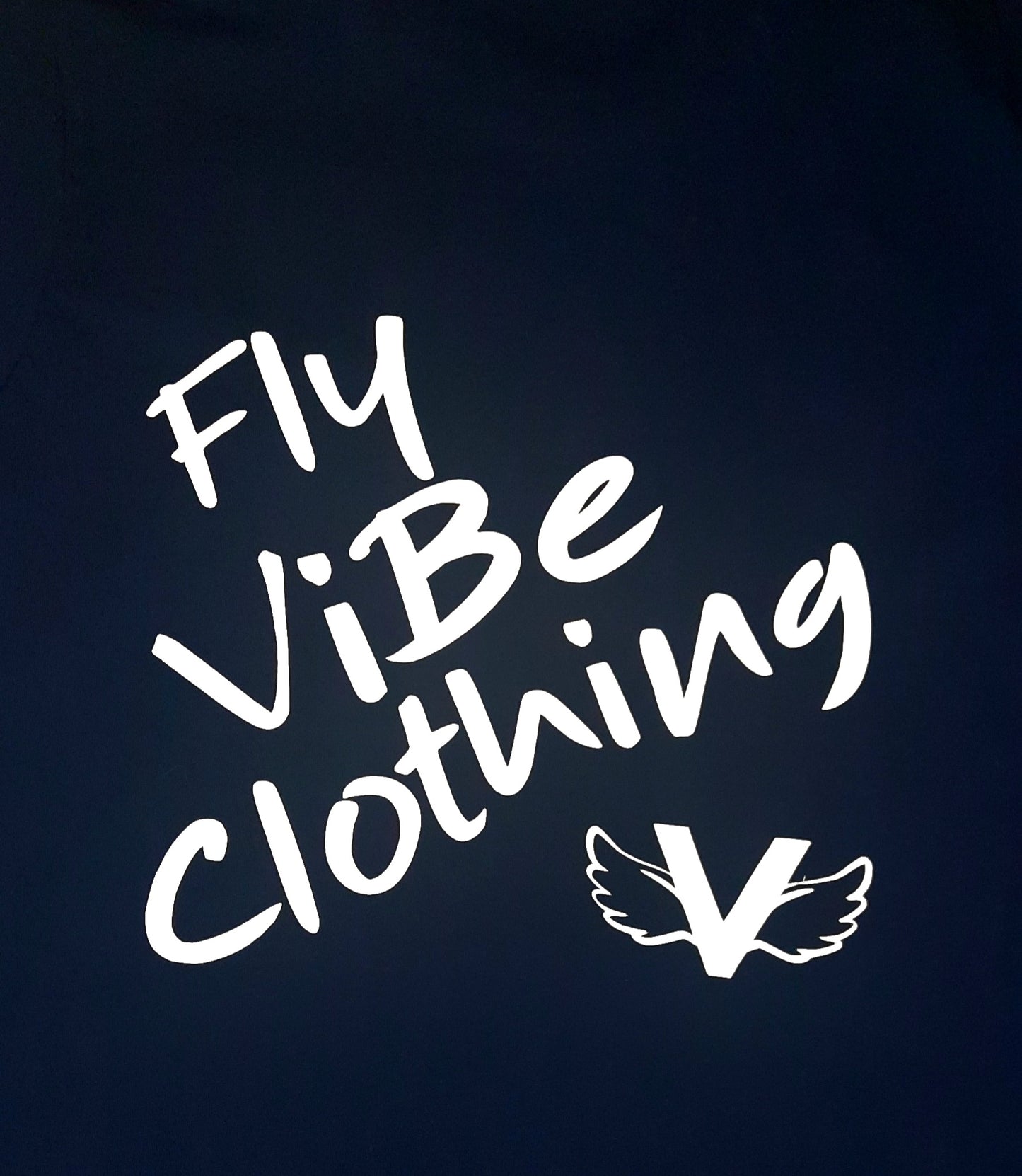 Fly Vibe Logo T - Navy/White