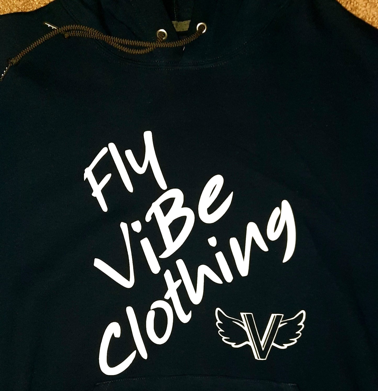 Fly Vibe Fresh Words Hoodie - Navy/White